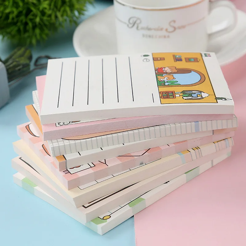 Kawaii канцелярские принадлежности девушка жизнь серии блокнот ежедневный DIY клейкий блокнот для заметок Escolar Papelaria школьные принадлежности подарок