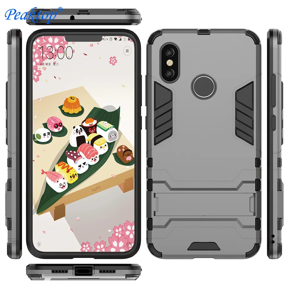 Для Xiaomi mi 4W mi 4W 3D ударопрочный Твердый чехол Корпус для Xiaomi mi 8 SE mi 8 mi 4 mi 5 mi 6 mi 6 4 5 pro Броня чехол задняя крышка - Цвет: Серый
