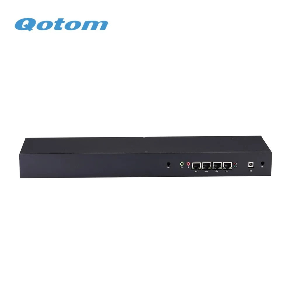 QOTOM 4 порта LAN Micro Appliance Router PFsense брандмауэр Q330G4 Q350G4- Core i3 4005U i5 4200U 1U чехол | Компьютеры