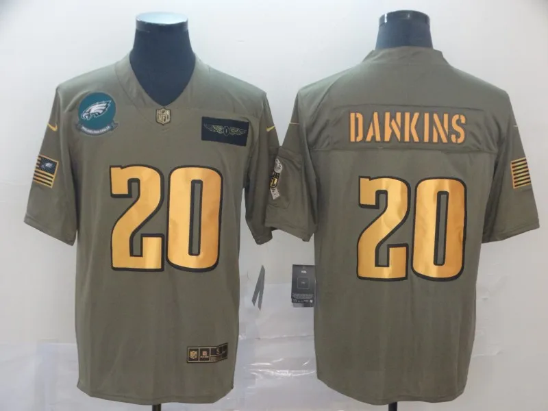 Philadelphia A+++ качество Brian Dawkins 20 86 Zach Ertz Alshon Jeffery 17 Nick Foles 9 Jason Kelce 62 Eagles jersey - Цвет: 2