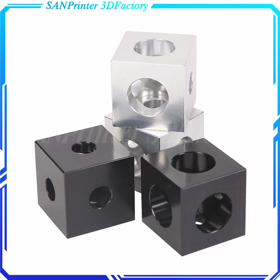 3d Printer Parts Opensource 2020 Aluminum Block Cube Prism Connector Wheel Regulator Cube Corner V-slot Three Way Corner Bracket 20pcs t sliding nut block square nuts m3 m4 m5 m6 for 2020 aluminum profile slot 6 aluminum connector accessor