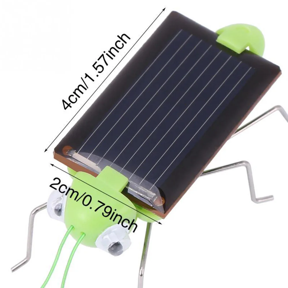 Солнечная энергия Grasshopper игрушки power ed Grasshopper робот игрушка Зеленый развивающий необходимый гаджет Солнечная без батарей для детей 3 года