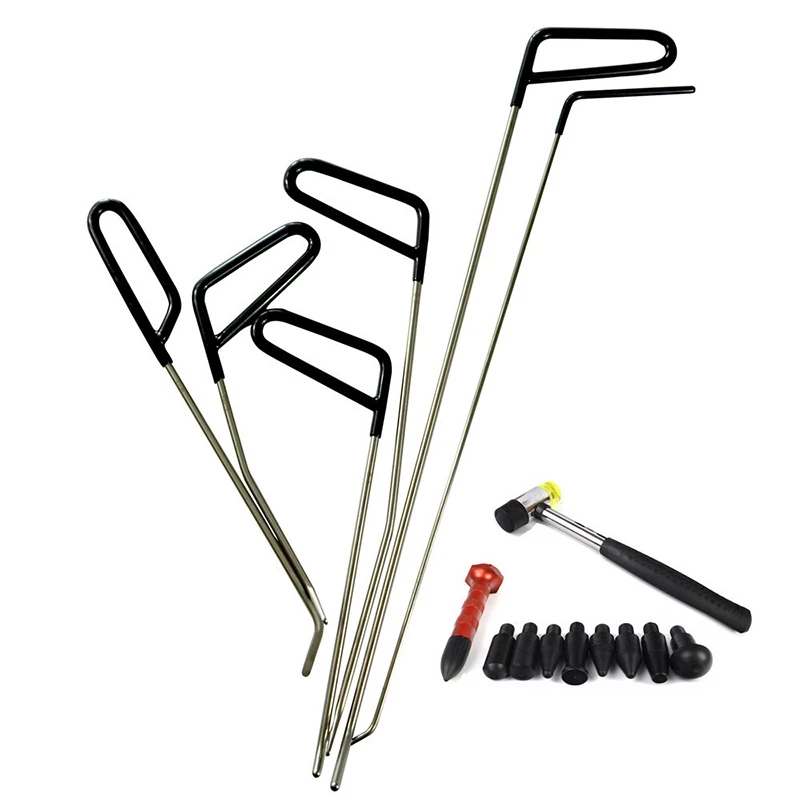 

Rods Hook Tools Paintless Dent Repair Car Dent Removal Tool Kit Hail Hammer