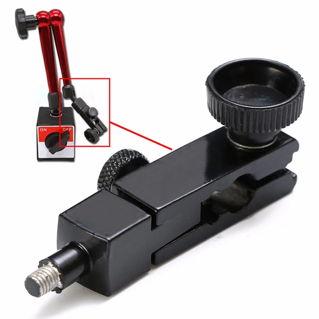 1Pcs Metal Gimbal Fine Adjustable Swivel Magnetic Base Holder Lever Dial Indicator Part Accessories Flexible Tool Kit