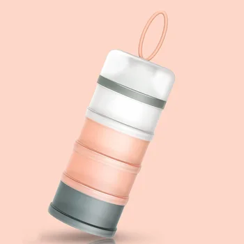 

4 Layers Fruit PP Essential Grains Sealing Milk Powder Box Infant Food Storage Snack Toddle Container Portable Kids Candy Baby