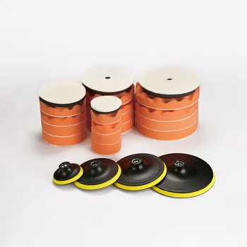 

SPTA 3 5 6 7 Inch Car Waxing Sponge Kit Polishing Pads Soft Edge Backing Plate Grinding Buffing Sponge Waxing Polisher Foam Pads