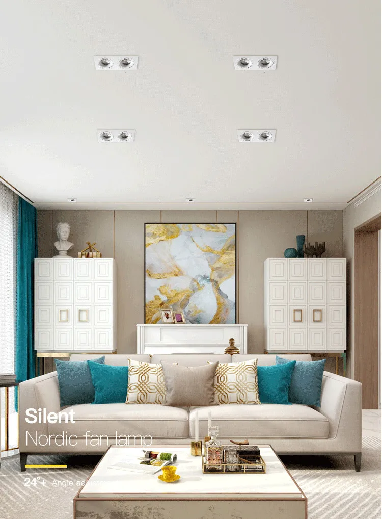 led双头射灯天花灯客厅家用无主灯嵌入式筒灯方形聚光斗胆灯黑色-淘宝网_01