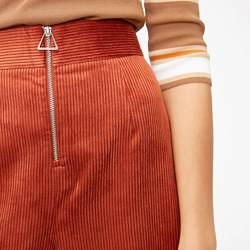 Vero Moda Новые поступления вельветовые на молнии широкие брюки капри для отдыха | 31836J536
