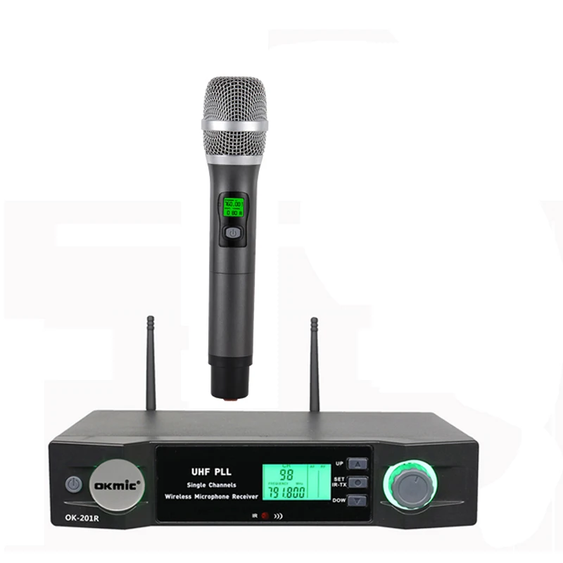 OKMIC OK-201R OK-202H UHF 512-537 МГц одноканальный сценический караоке беспроводной карманный микрофон