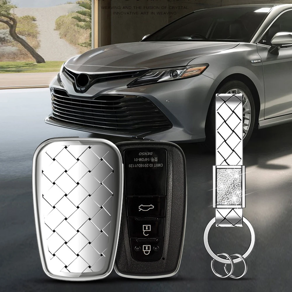 2 3 Buttons TPU Key Case Shell Cover For Toyota CHR Camry Prius Prado- Aygo RAV4 Corolla Remote Smart key Pad