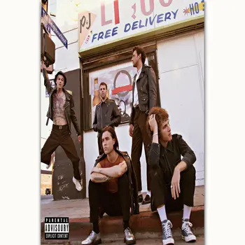 

Hot The Neighbourhood Rock Music Band Star Silk Fabric Wall Poster Art Decor Sticker Bright