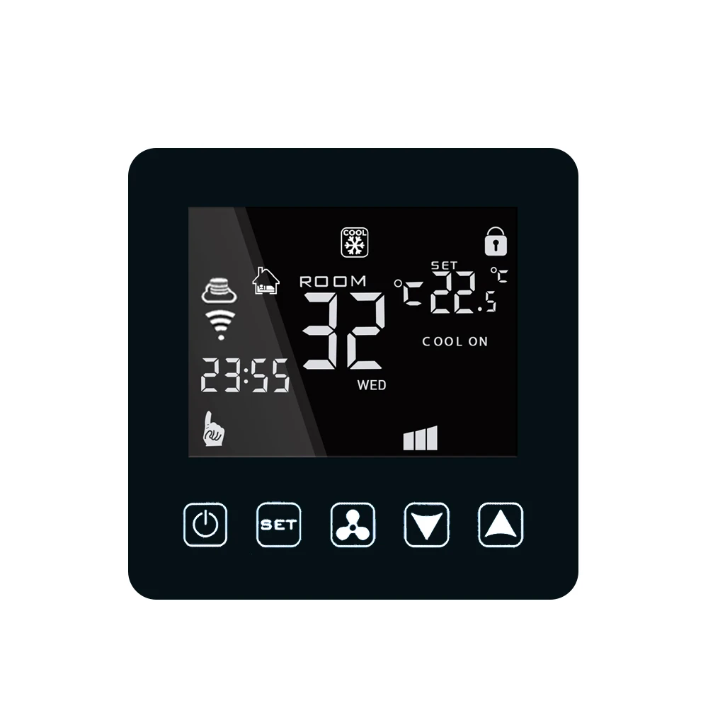 Термостат Цифровой термометр контроллер температуры измеритель температуры электронный термометр WiFi центральный кондиционер вентилятор