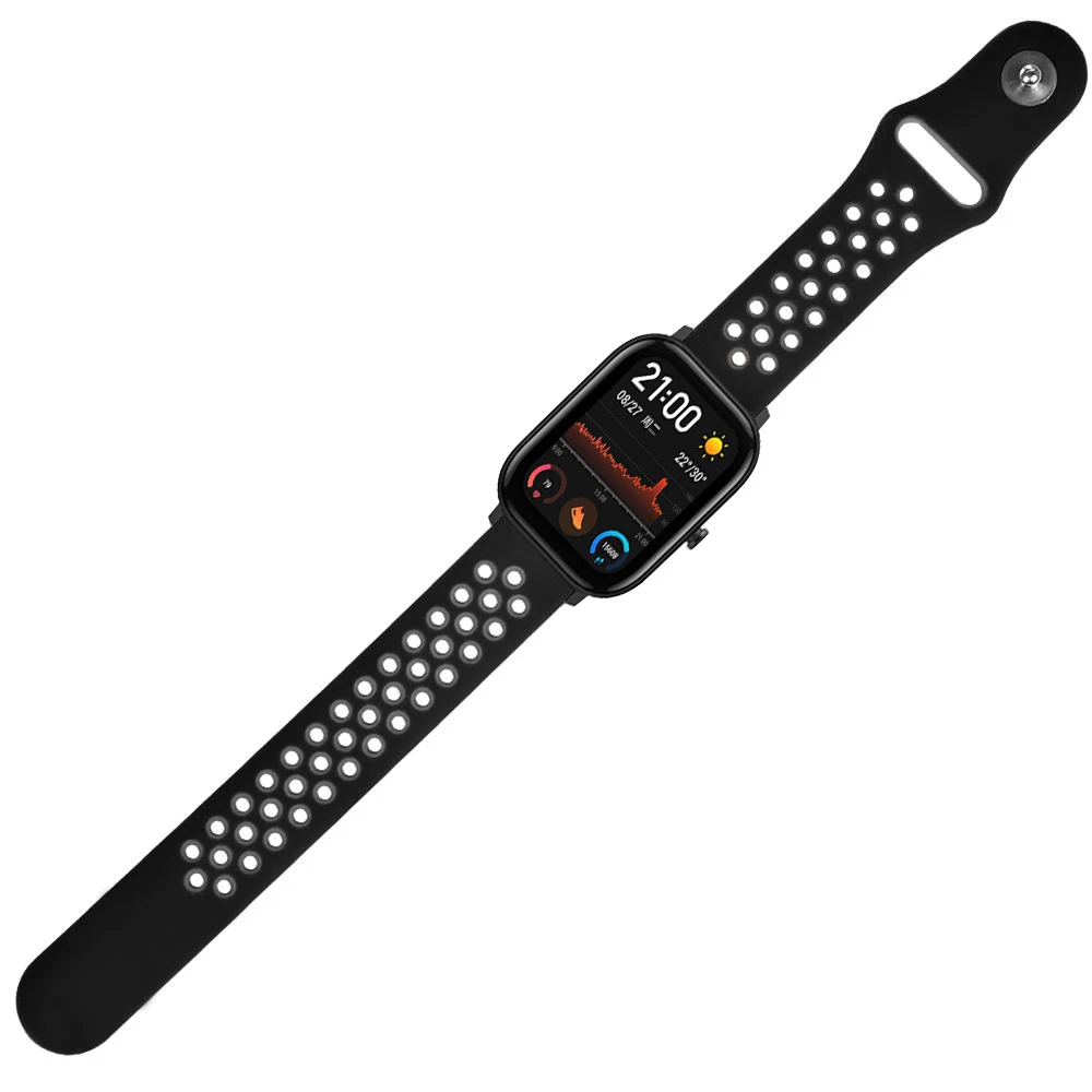 Многоцветный 20 мм спортивный силиконовый ремешок для Huami Amazfit GTS Bip BIT PACE Lite Молодежные умные часы браслет