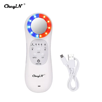

Ultrasonic Electric Face Massager Red Blue Light Therapy Lifting Wrinkle Removal Whitening Anti- Aging Face Care Beauty Device40