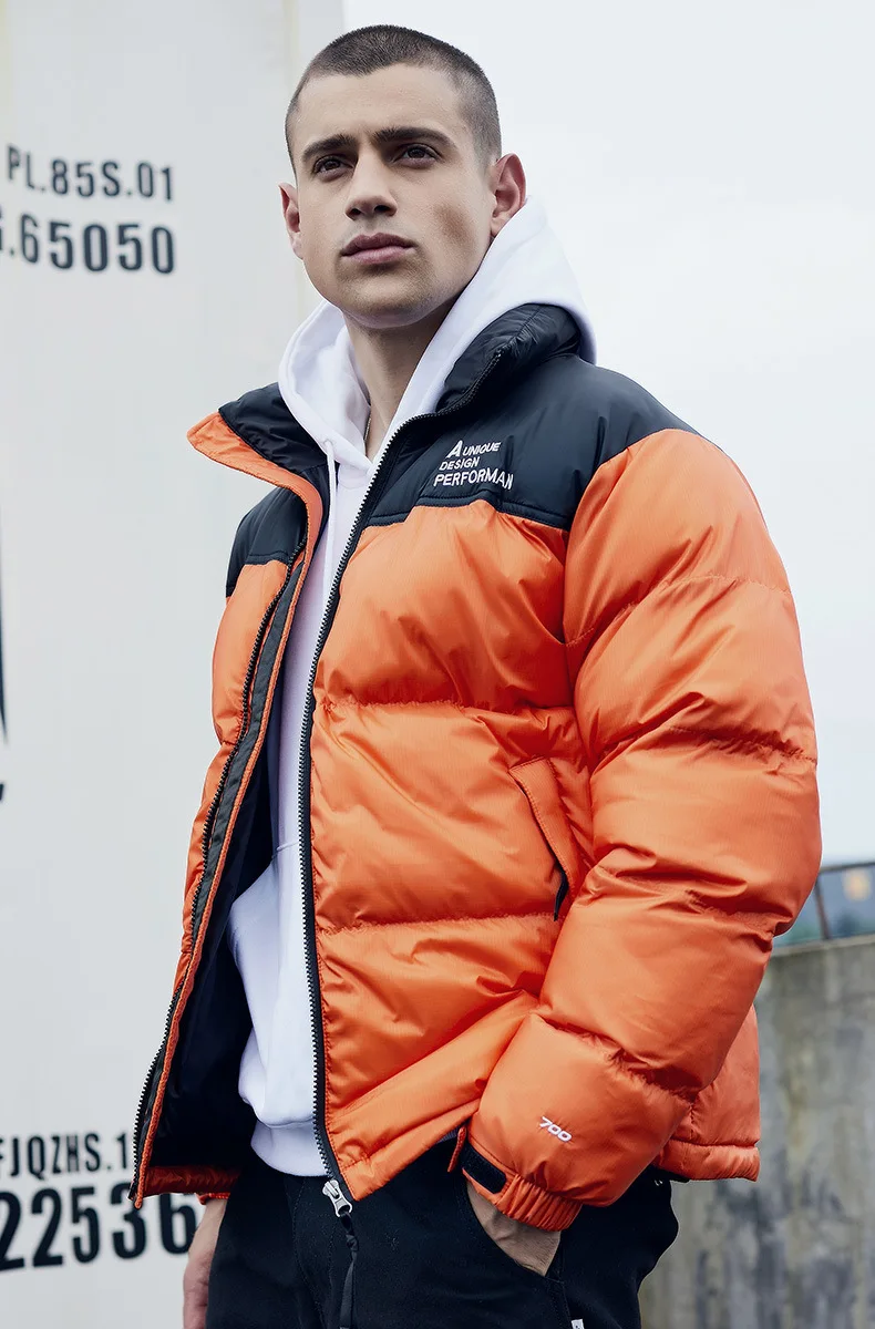 Зимняя куртка для мужчин зимняя куртка пальто парка Hombre толстое теплое пальто Мужская ветровка со стоячим воротником молодежное пальто Veste homme hiver