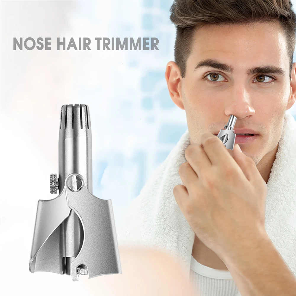 Nose Trimmer for Men Manual Stainless Steel for Nose Vibrissa Razor