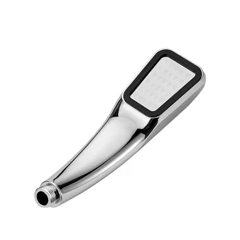 

New 300 Tiny Holes Pressure Water Booster Saving Square Shower Head Handheld Square Bathing Sprayer Bathroom Hand Shower