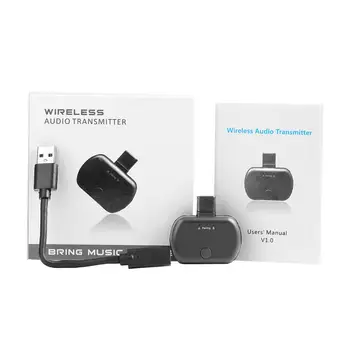 

Mini USB Type C Bluetooth 5.0 Audio Adapter with Mic APTX Low Latency Wireless Transmitter Dongle for Nintendo Switch PS4 TV PC