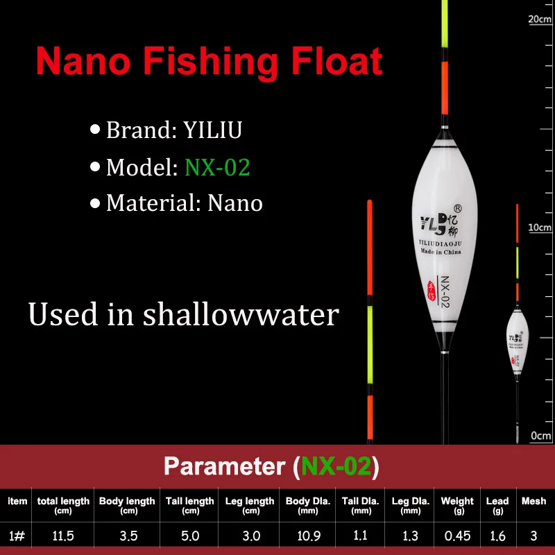 3 шт. абсолютно новые nano поплавки для рыбалки высокое качество вертикальные shallowwater Crucian Карп буй водонепроницаемый короткий поплавок Китай - Цвет: NX-02