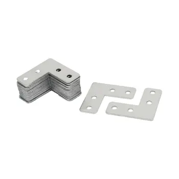 

L Shaped Stainless Steel Flat Plate Corner Brace Angle Brackets 40mmx40mm 20 Pcs