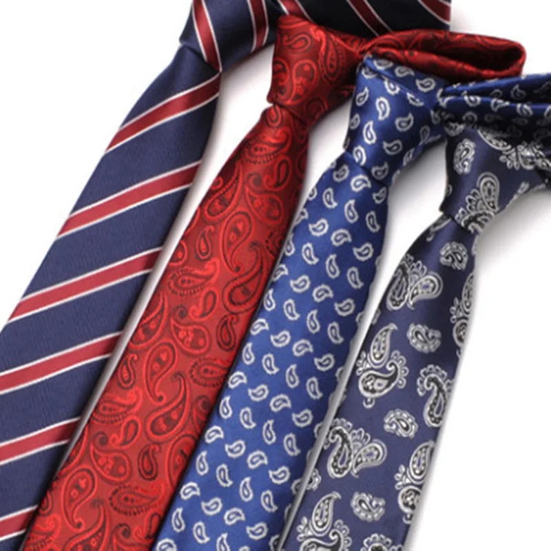 Red and Black Tie Check Patterned Handmade 100% Silk Wedding Necktie 8cm Width 