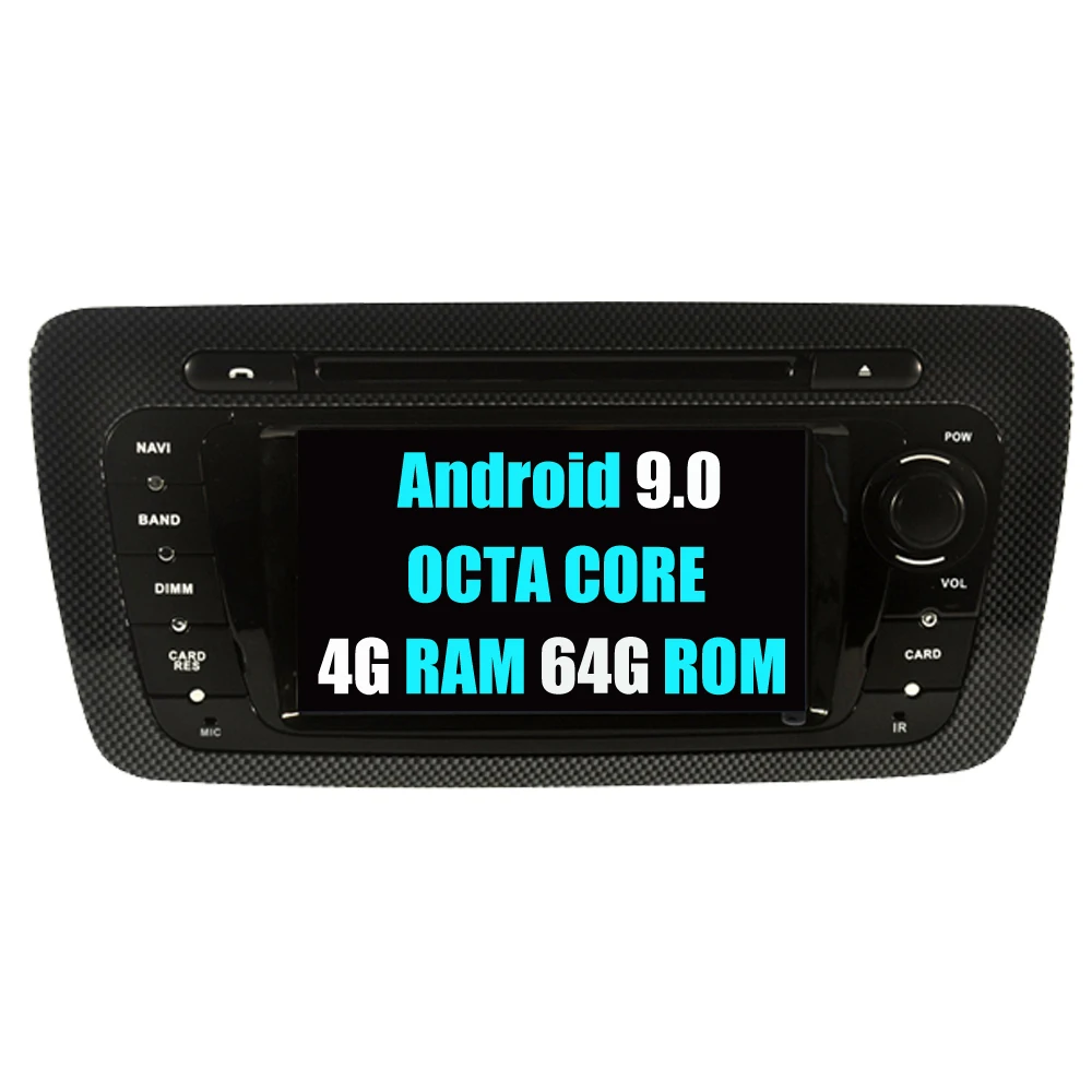 RoverOne Android 9,0 Восьмиядерный автомобильный Радио DVD gps для сиденья Ibiza сенсорный экран мультимедийный плеер головное устройство Bluetooth HD камера