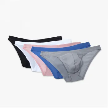 

sexy men underwear mens briefs Fashion Thin Mesh Translucent Simple And Comfortable Breathable Underwear ropa interior hombre