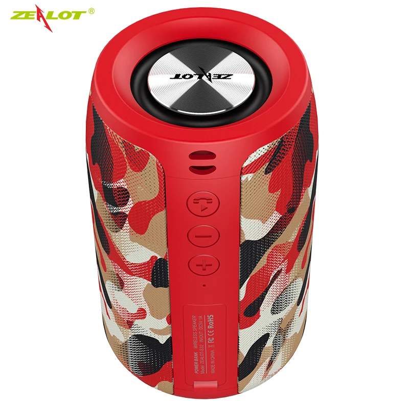 Zealot S32 Bluetooth динамик fm радио портативный маленький беспроводной сабвуфер