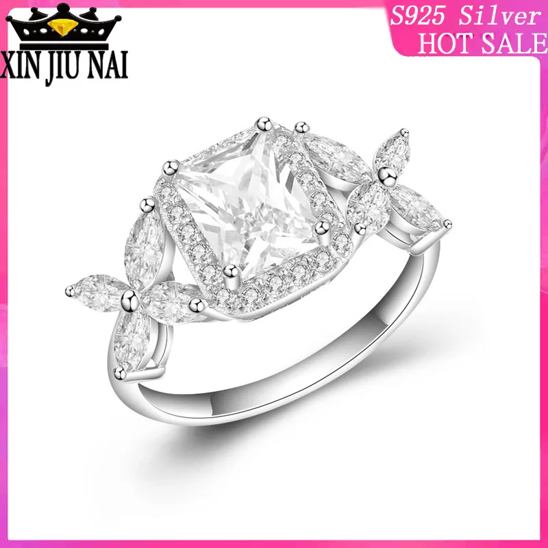 

Set zircon gorgeous personality rectangular zircon butterfly shape horse-eye drill female simulation diamond carat ring