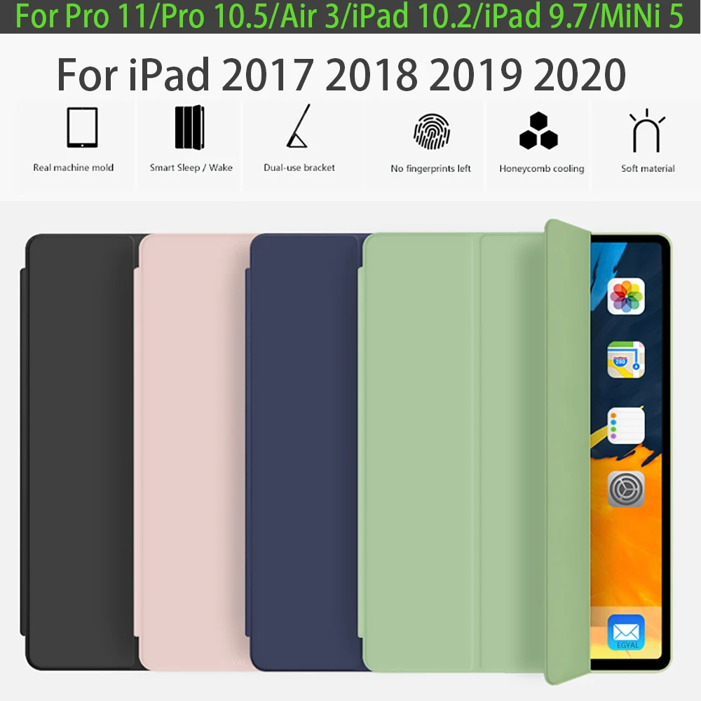 Para iPad 9,7 6th caso para ipad 10,2 7th Pro 10,5 3 MiNi 5 2019 funda protectora para iPad Pro cubierta iPad aire caso 10,9
