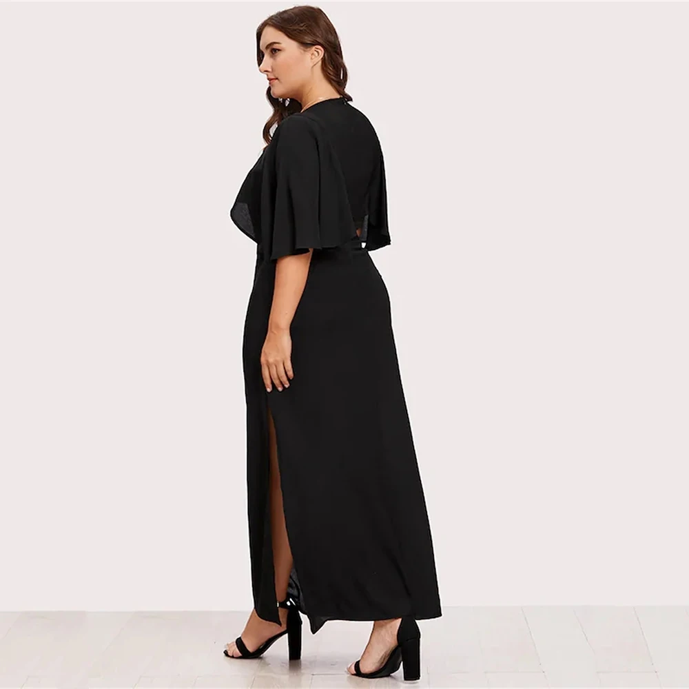 Модное платье vestido, женское платье большого размера с расклешенными рукавами, роскошное платье с цветочной вышивкой, высококачественное дизайнерское платье Vestidos De Festa D30