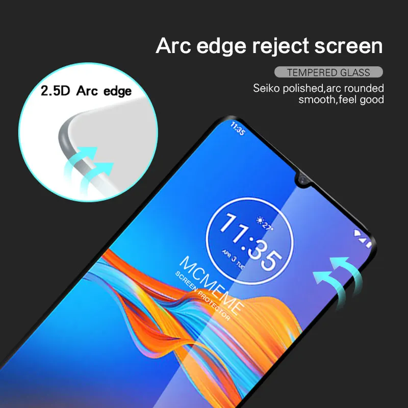10 шт. закаленное стекло для Motorola Moto E6 Plus протектор экрана 3D Премиум Закаленное стекло для Motorola Moto E6s защитная пленка
