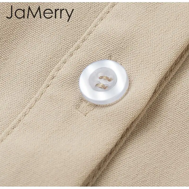 JaMerry, винтажная плиссированная женская блузка, рубашка, элегантная, рукав-фонарик, пуговицы, женские топы, рубашки, Осень-зима, офисные женские блузки