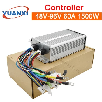

Electric car brushless controller no hall controller 48V/60V/72V/84V/96V 60A 1500W controller