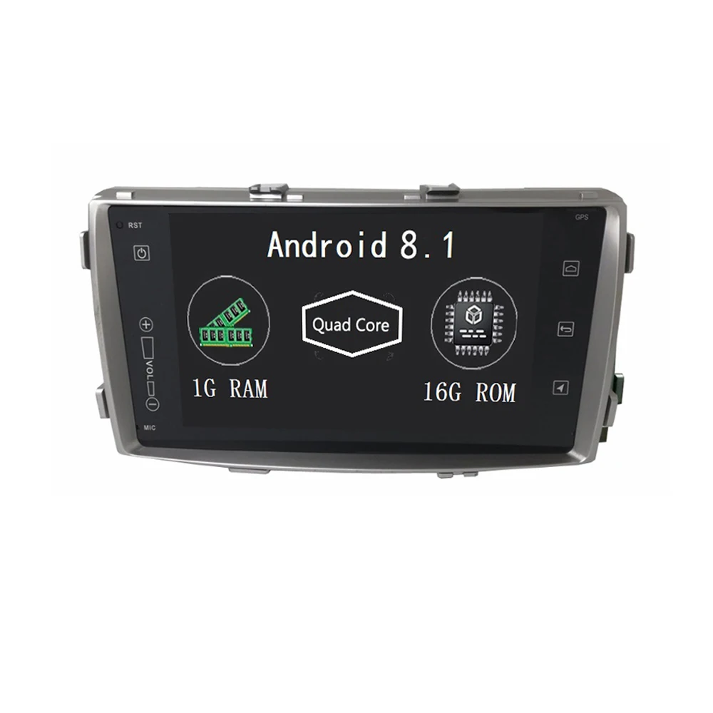 Android 8,1 Автомагнитола gps для Toyota Hilux 2008- Аудио мультимедиа стерео плеер Sat головное устройство Wifi BT только с черным