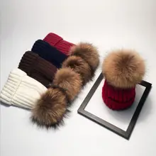 Прямая с фабрики утолщение милая вязаная шапка новая шапка женская зимняя дикая Студенческая шерсть шляпа tide осень и зима головной убор