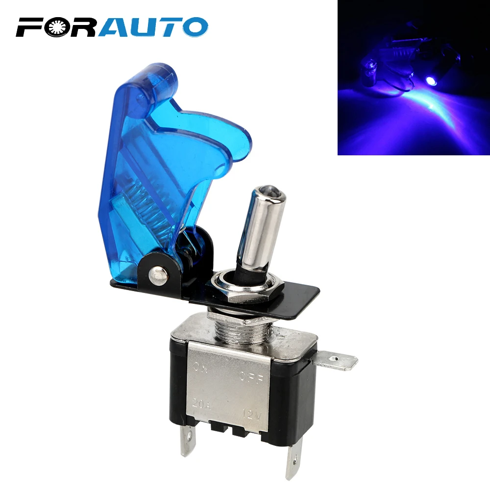 12V 20A Luz auto auto LED Interruptor basculante SPST Control encendido//apagado Blanco Interruptor basculante basculante