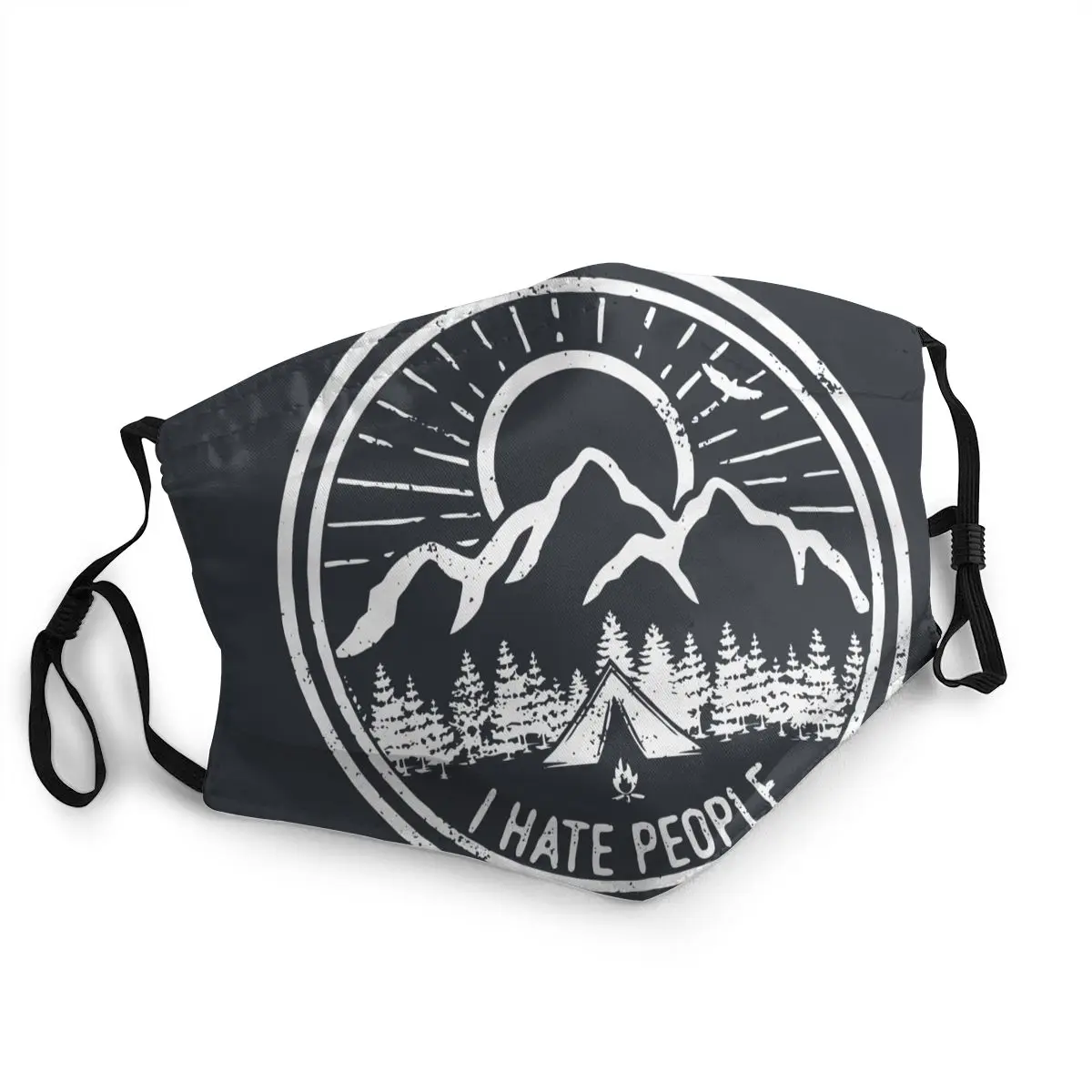 I Hate People Camping Lovers неодноразовая маска для лица защиты от пыли в горном походе