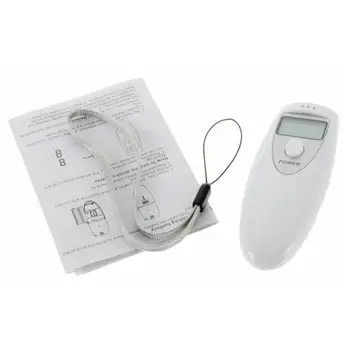 

Single Screen White Portable Breath Alcohol Tester Ad03 Alcohol Breath Detector Professional Test Tool