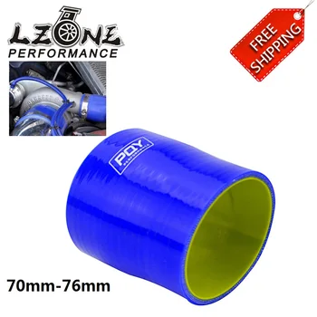 

LZONE - 2.75"-3" 70mm-76mm SILICONE HOSE STRAIGHT REDUCER JOINER COUPLING BLUE & YELLOW JR-SH275300-QY