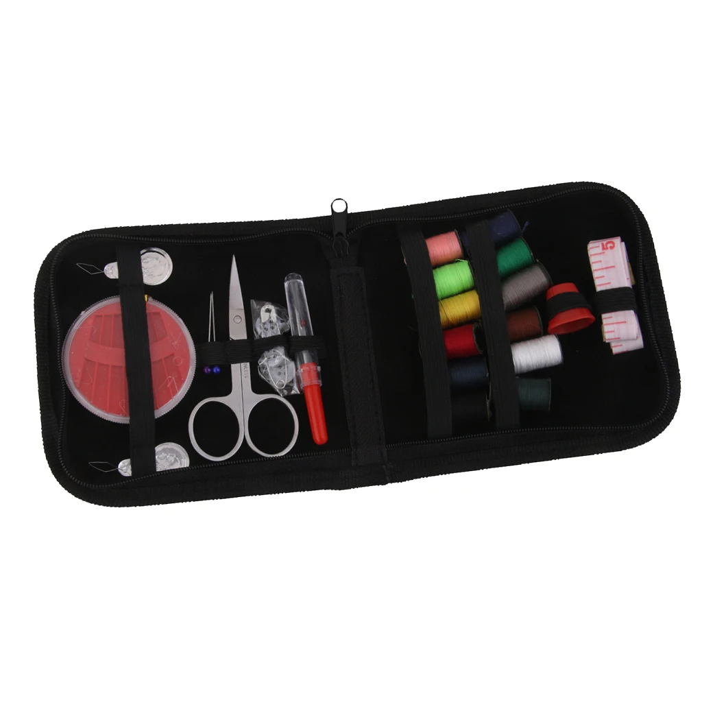 25PCS SEWING KIT CASE SPOOLS TAPE MEASURE SCISSORS THREADER TOOL SET HOME TRAVEL 25PCS SEWING KIT CASE SPOOLS TAPE MEASURE SCISSORS THREADER TOOL SET HOME TRAVEL