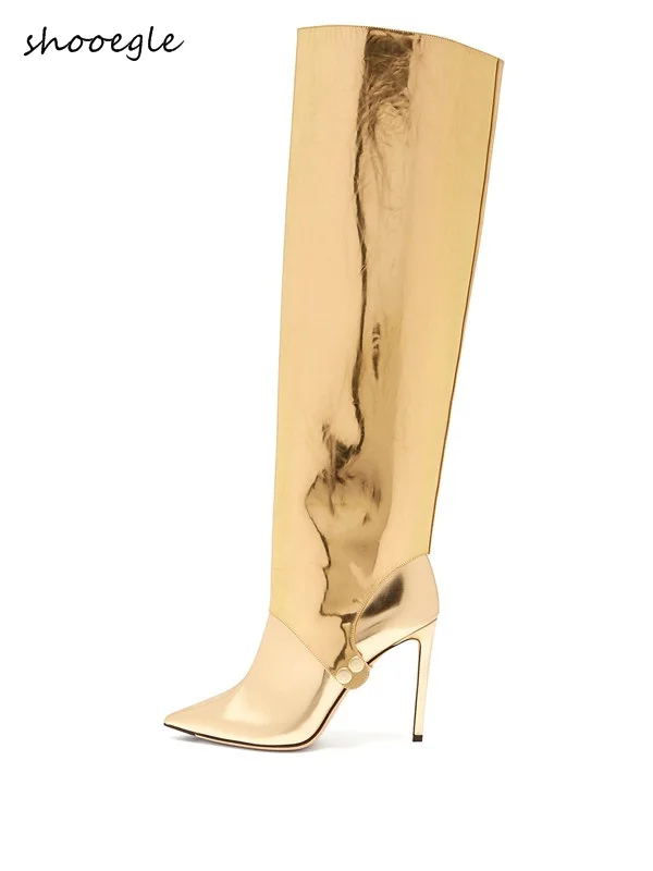 Новинка 2020 обувь знаменитостей женские модельные золотистые черные кожаные