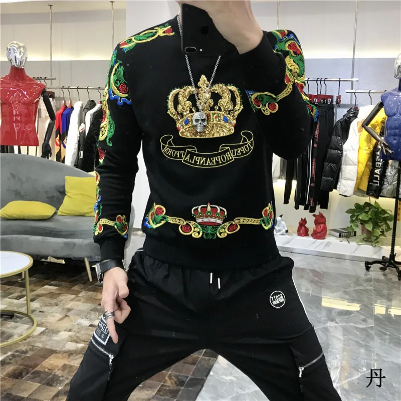 masculino sudadera hombre barroco clube outwear suor homme harajuku moletom