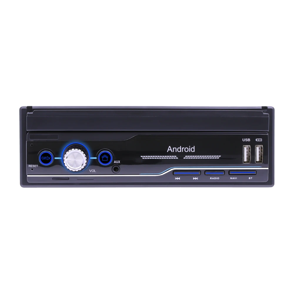 9702 Автомагнитола " 1Din ручной выдвижной сенсорный экран стерео MP5 плеер Android 8,1 gps FM WiFi Bluetooth мультимедийный плеер