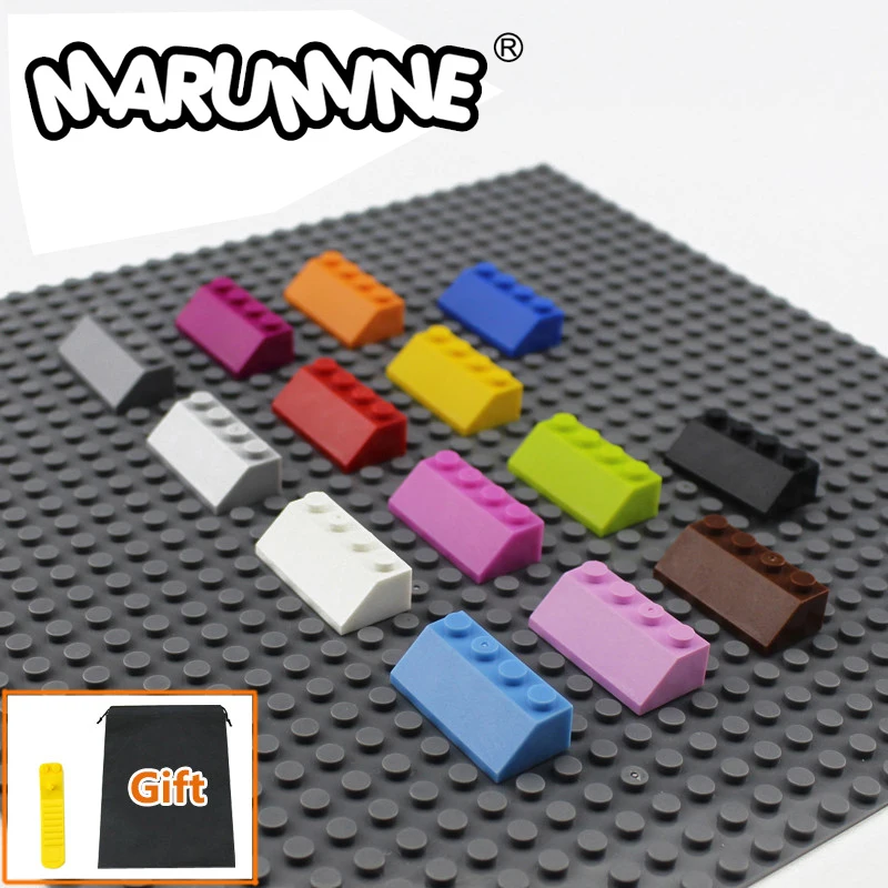 MARUMINE 80 шт./лот 45 2x4 Наклонный кирпич Классический конструктор 3037 строительные