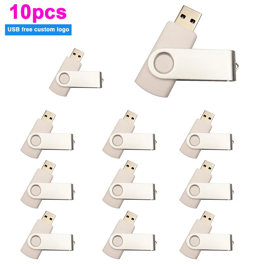 Поворотный USB флеш-накопитель 10 шт./лот 2 0 64 ГБ 32 16 8 4 Гб флешка Usb-накопитель
