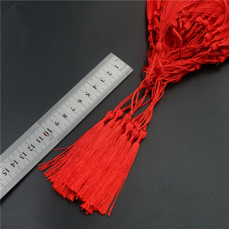 Description Picture 4 of item50PCS/Pack 8cm Color Hanging rope Polyester Tassels Fringe Sewing Bang Tassel Trim Key Tassels For DIY Embellish Curtain Access