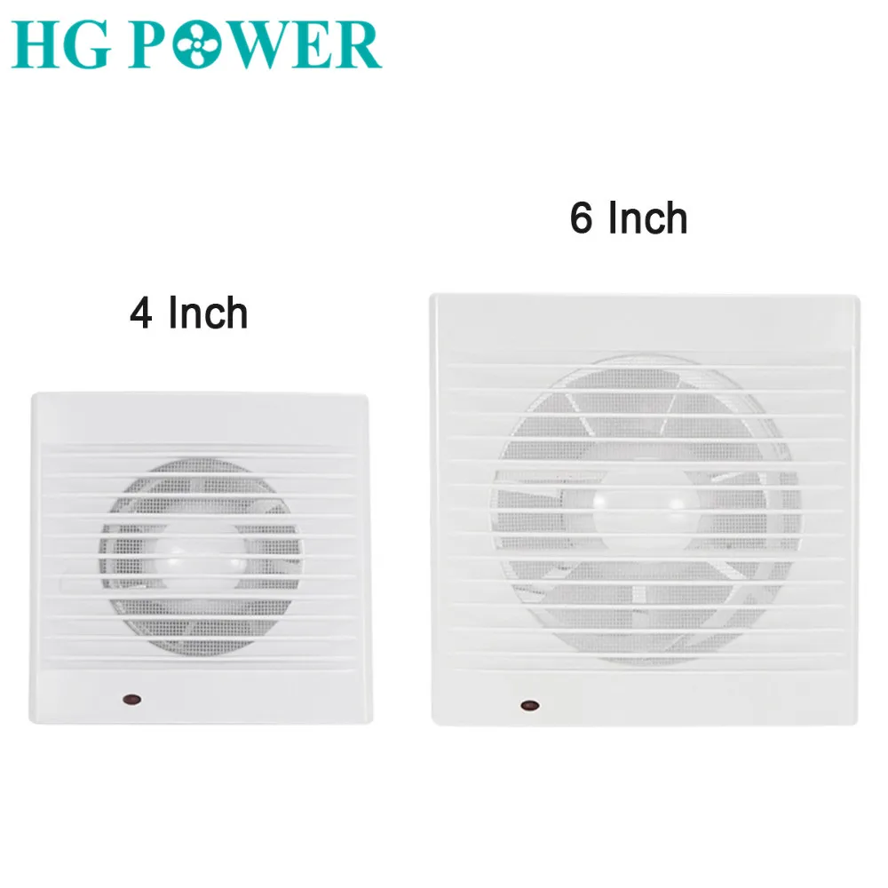 4''6'' Silent Air Extractor Exhaust Fan 110V 220V Grille Ventilation for Home Kitchen Toilet