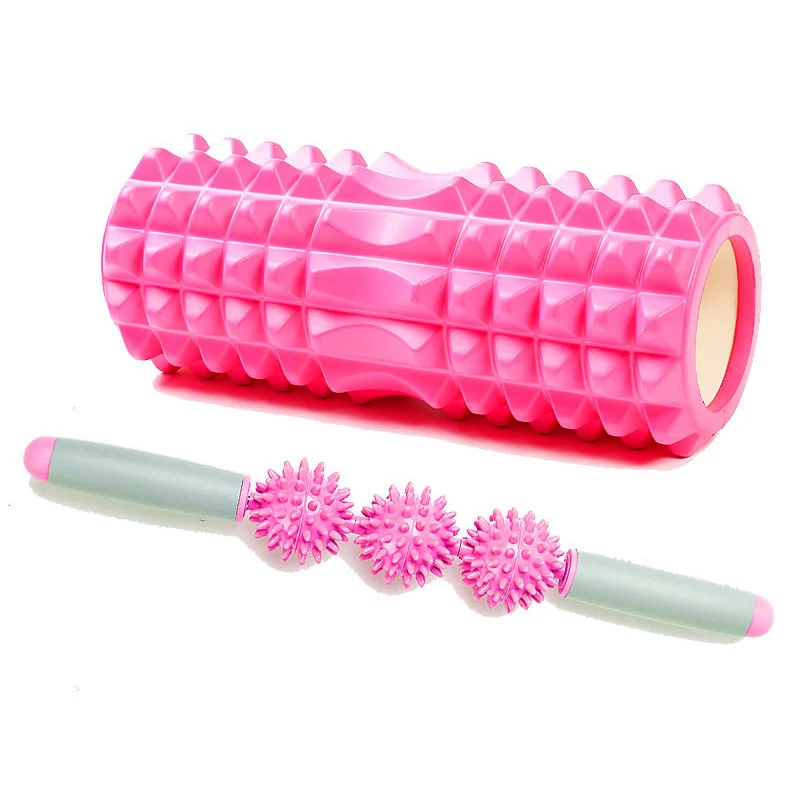

Yoga Column Fitness Pilates Yoga Foam Roller blocks Train Gym Massage Grid Trigger Point Therapy Physio Exercise