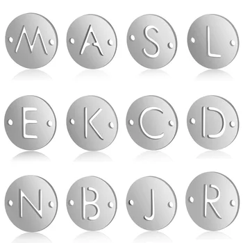 

5pcs/lot 100% Stainless Steel Initial Name Charms Vnistar DIY Alphabet Charms 26 Letter Making Charms for Bracelets Wholesale